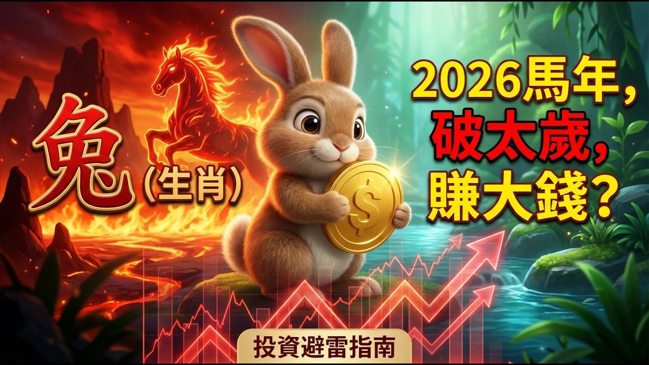 【圖文版】屬兔 2026 丙午年全解析：吉星高照但需防「暗破」！為什麼說今年是「見好就收」的一年？(含開運月份) #2026運勢 #屬兔 #投資理財 #破太歲 #生肖運勢 #丙午年