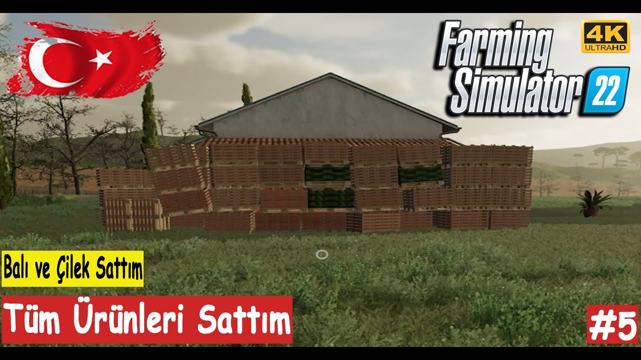 Farming Simulator 22 l Tüm Ürünleri Sattım l Bal ve Çilek Sattım l (Türkçe Rehber)  #5