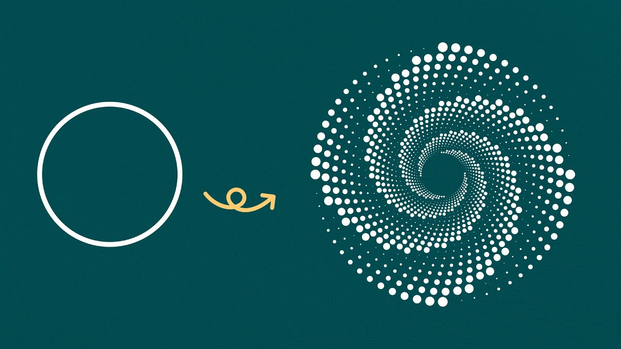 How To Create Spiral Dotted Geometric Shape in Illustrator