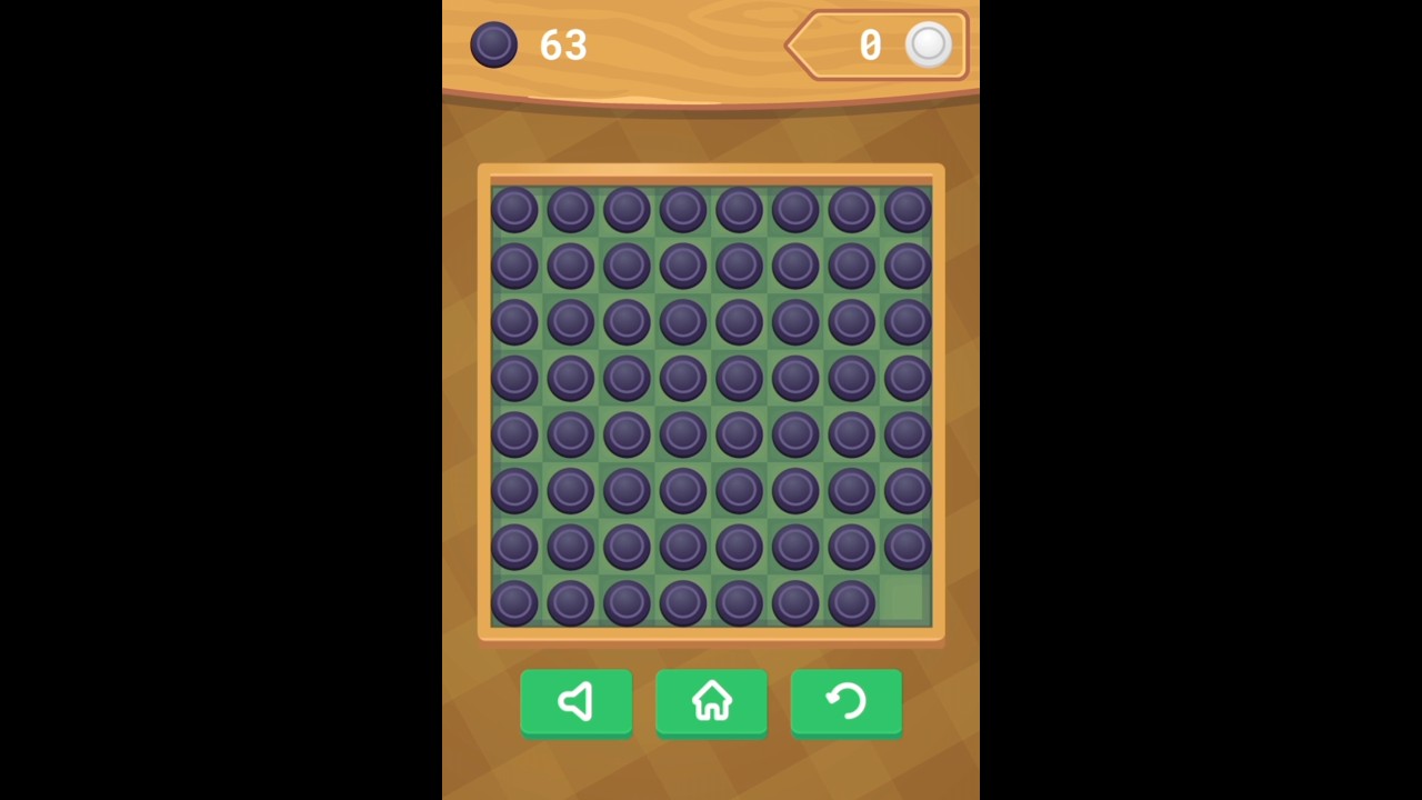 The importance of corners 63:0 Score ! Reversi Othello #Puzzle #Idea #IQ #crazy #games #play