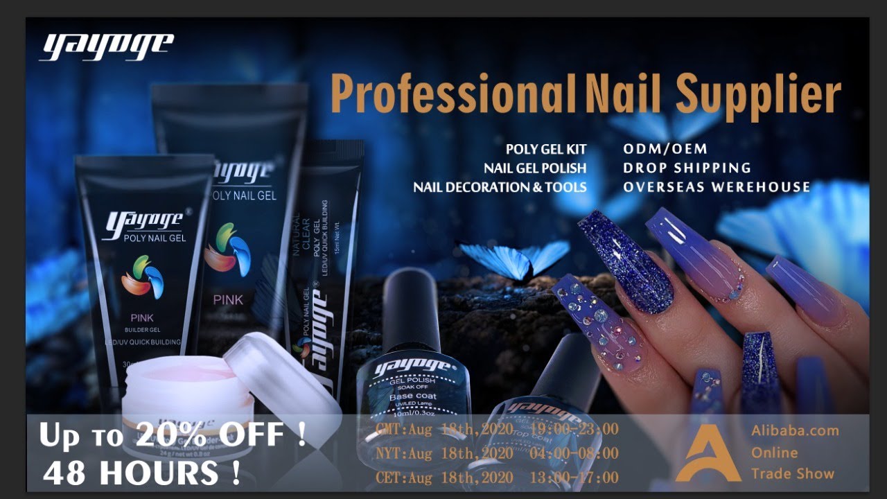 Yayoge Nail Art Supplies: Polygel, Builder Gel, Gel Polish, Nail Lacquer, Tools Kit