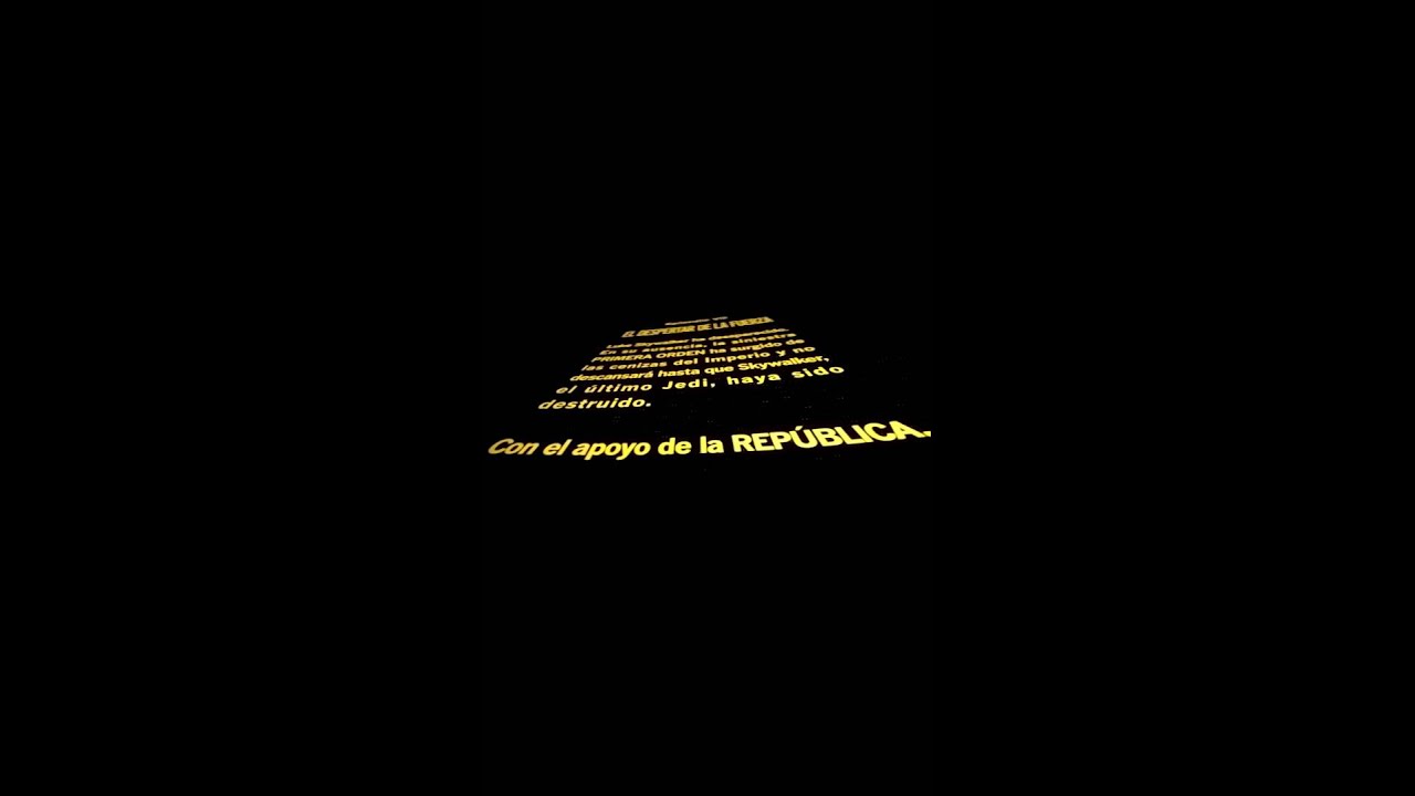 Intro Star Wars The Force Awakens! México!