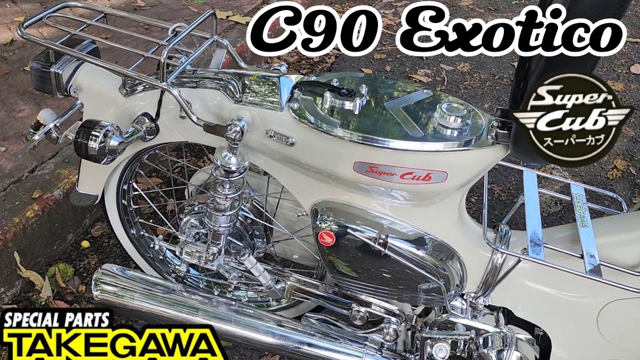Honda super cub C90 exótico, piezas  cromadas y takegawa. ¿Será el mas exótico en su categoría?