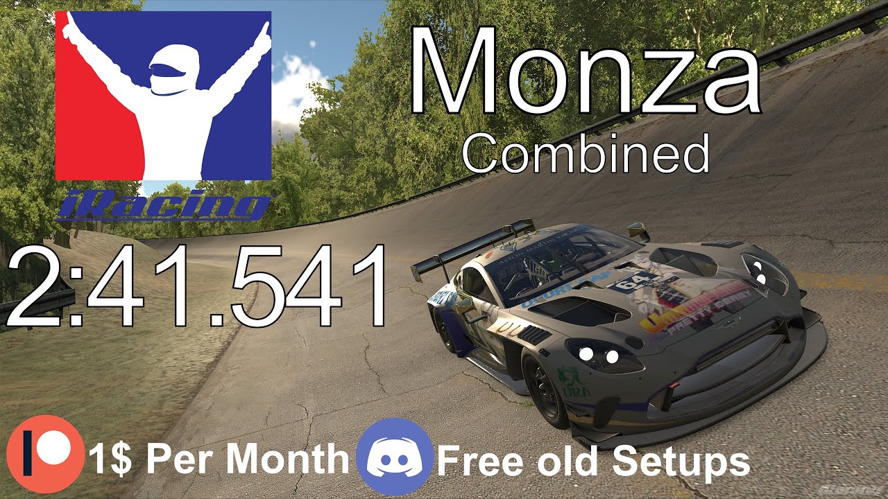 iRacing Hotlap | Aston Martin Vantage GT3 evo | Monza Combined | [RM1] | iRacing Setup