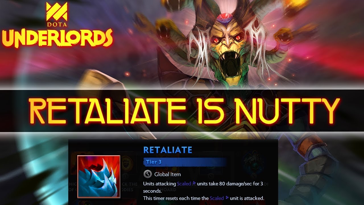 Retaliate Is Nuts! | Naga Global + Assassins | Dota Underlords