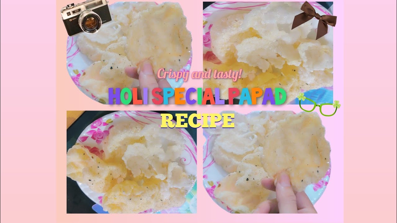Holi special Papad recipe✨