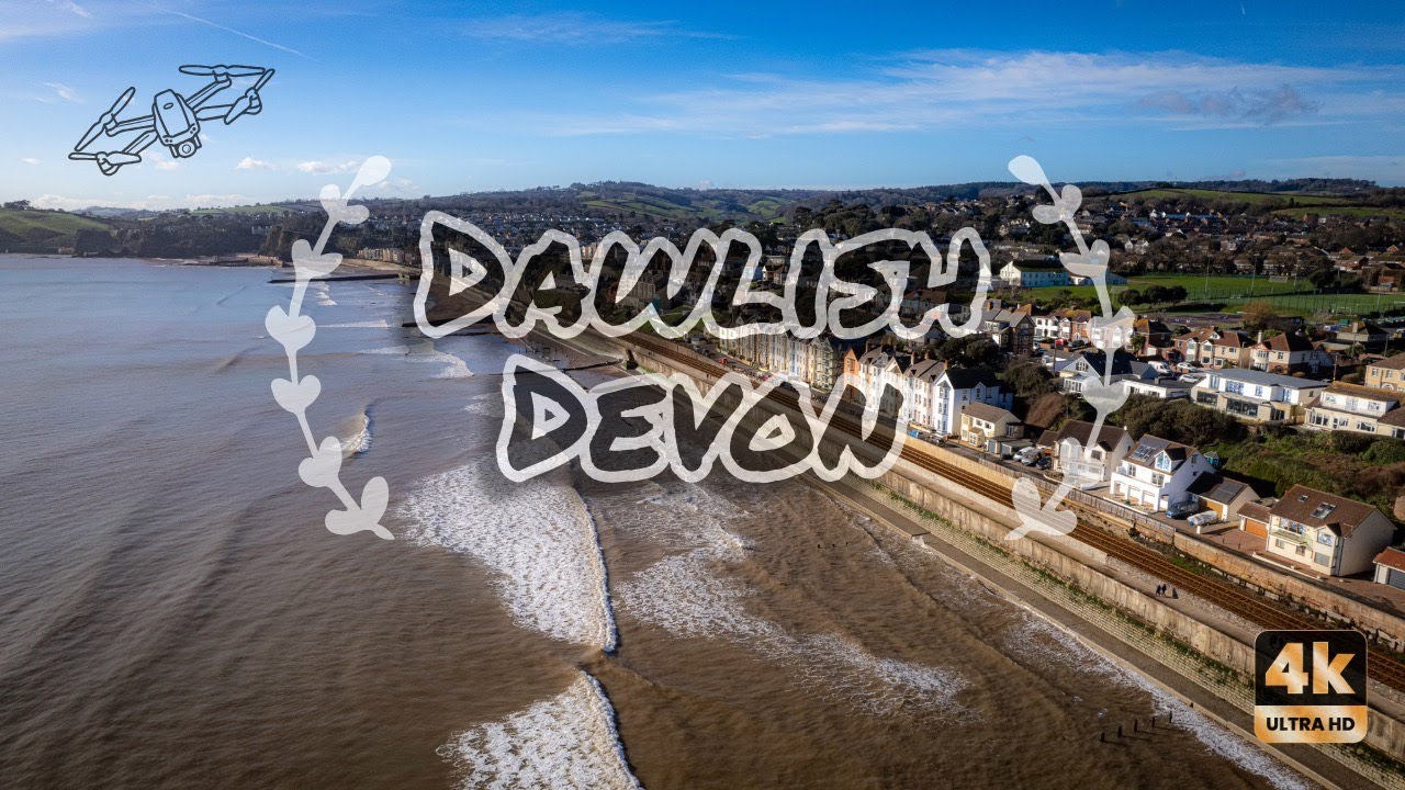 Dawlish | Devon (4K drone footage) #dawlish #train #devon #drone