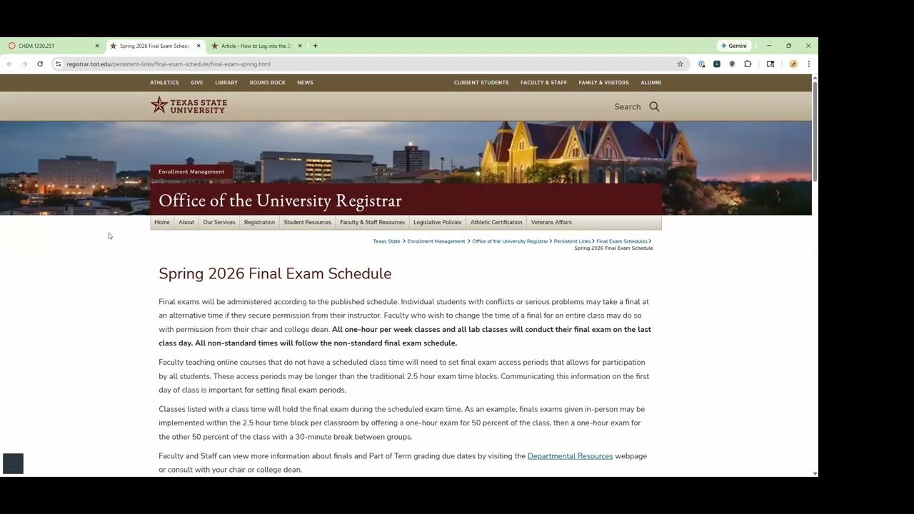 CHEM 1330 - 01/21/20266