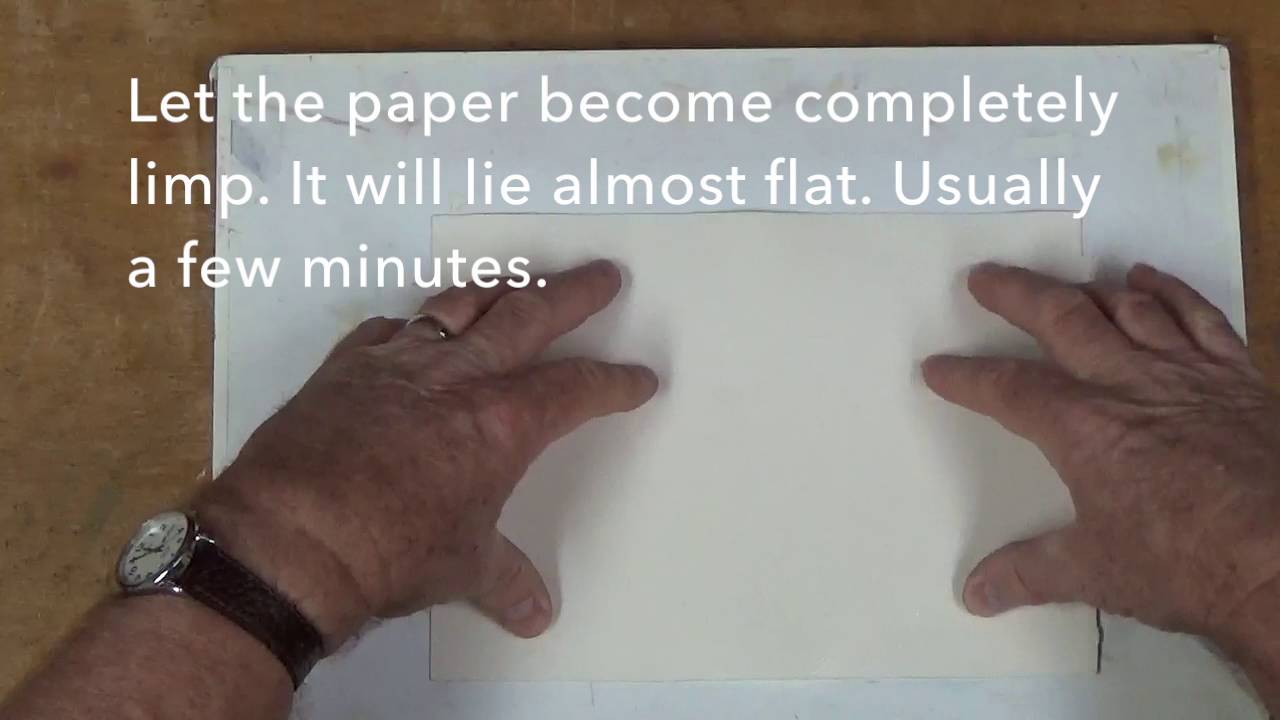Roland Lee Watercolor Tips - Stretching Paper after Painting