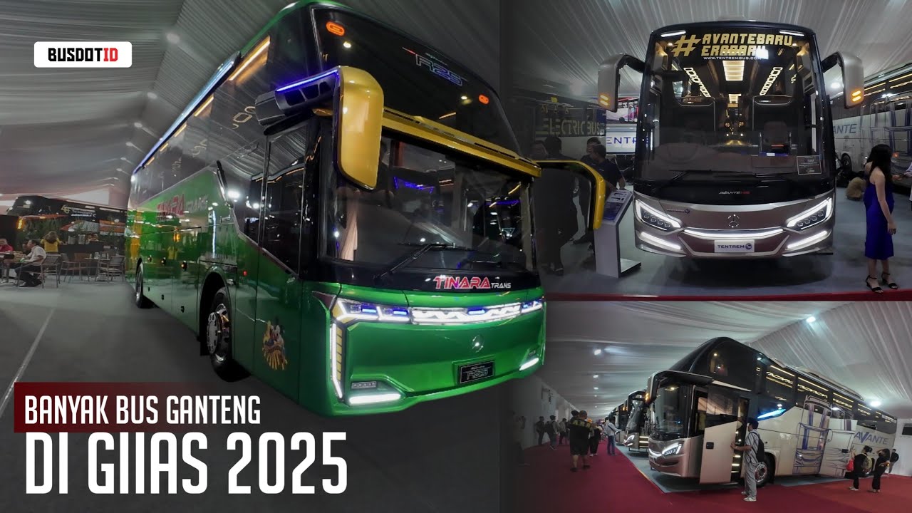 Melihat Bus Dari 4 Karoseri Di GIIAS 2025