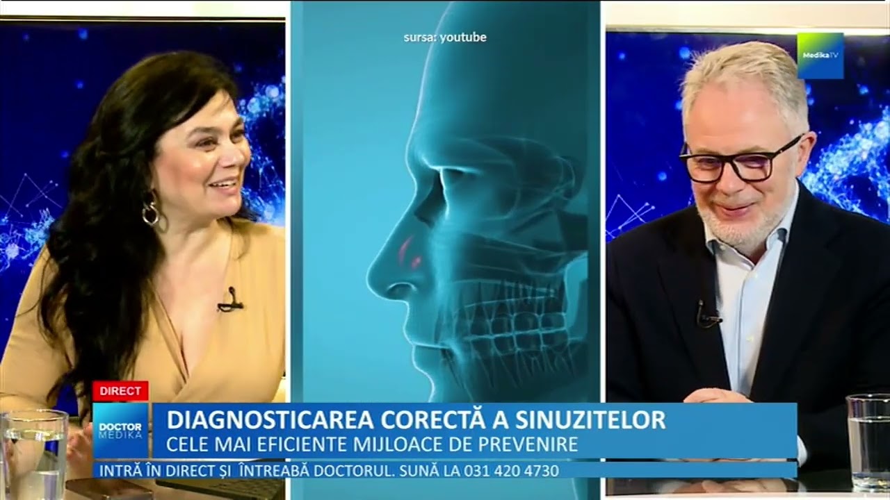 Doctor Medika - 24 februarie. Sinuzita, boala confundată cu răceala – diagnostic și tratament modern