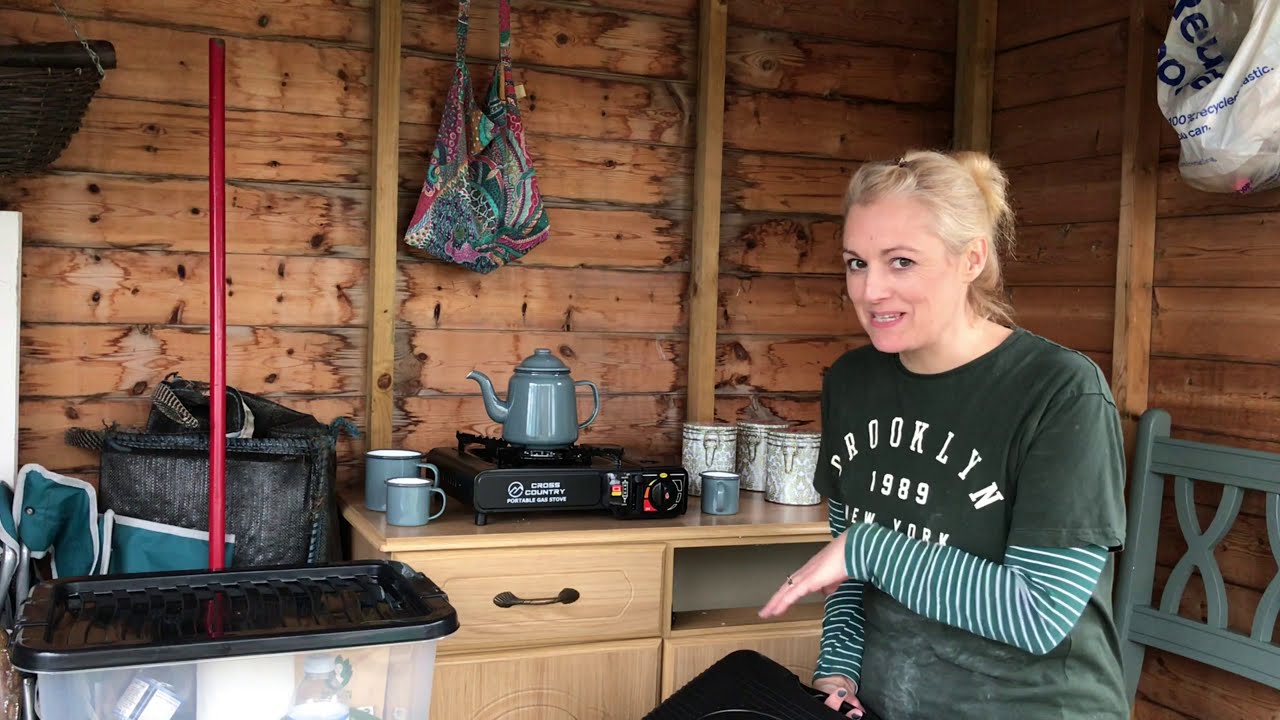 My first Cuppa in the Allotment Shed