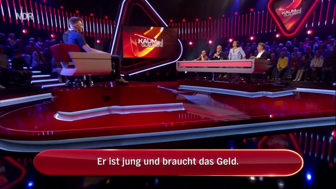 Kaum zu glauben! - Er ist jung und braucht das Geld