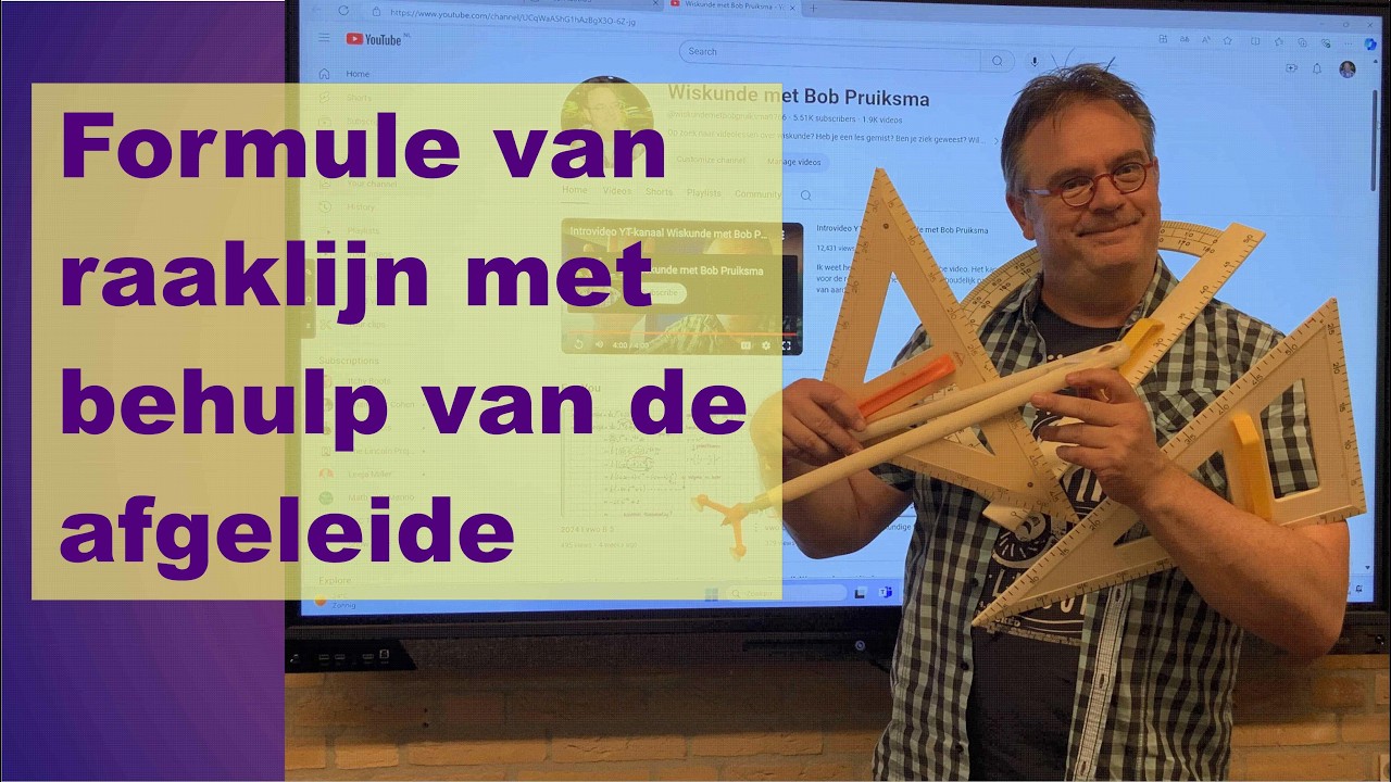 havo B 6.1 A Formule van raaklijn met behulp van de afgeleide