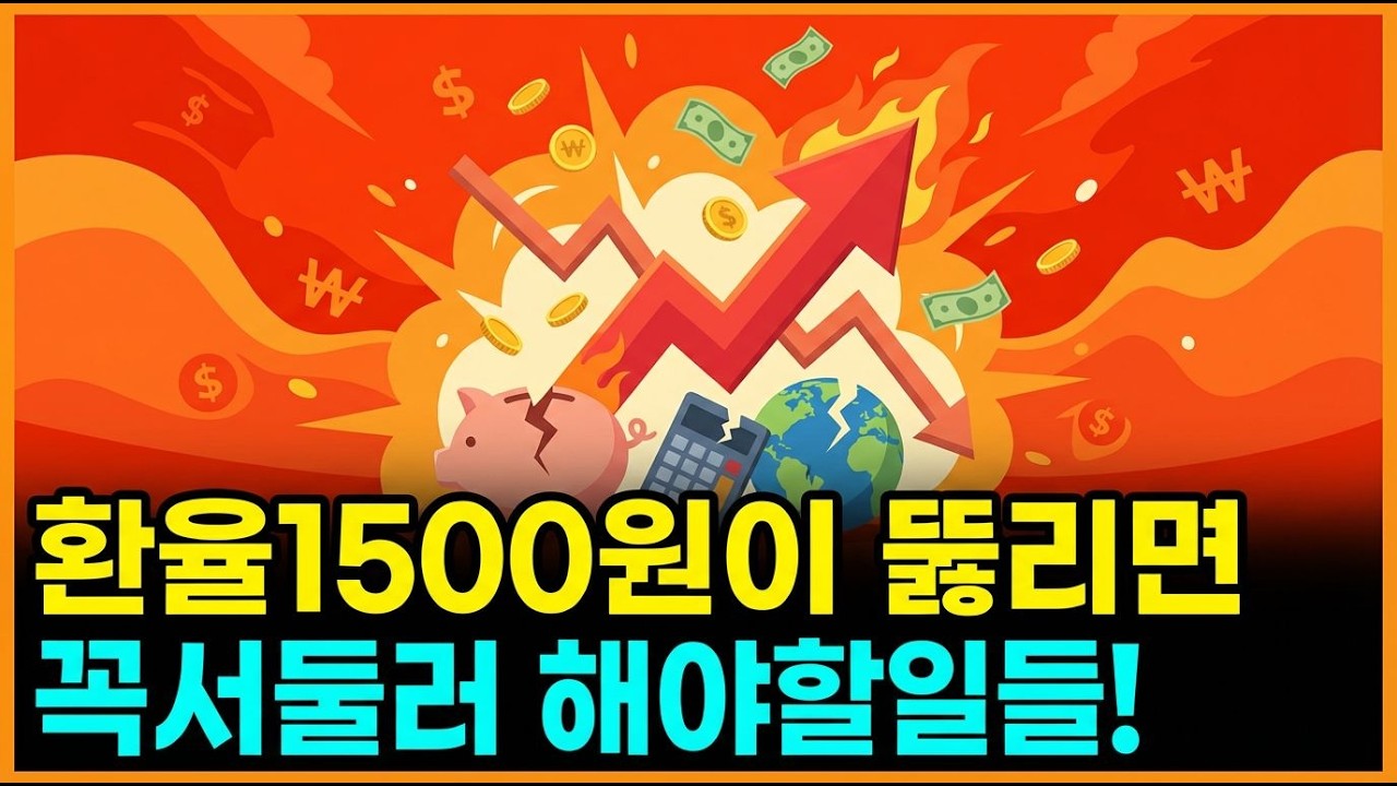 환율1500원이 뚫리면 벌어지는일들!
