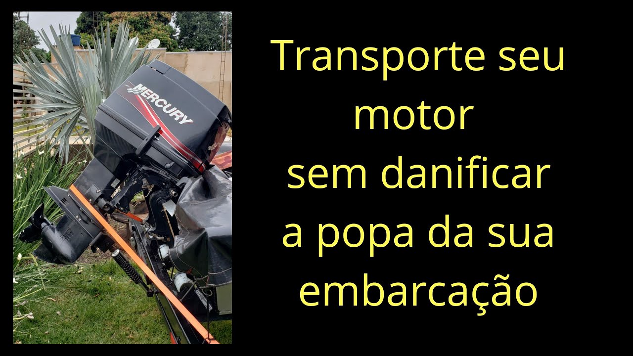 SUPORTE PARA CARREGAR O MOTOR DE POPA NA EMBARCAÇÃO