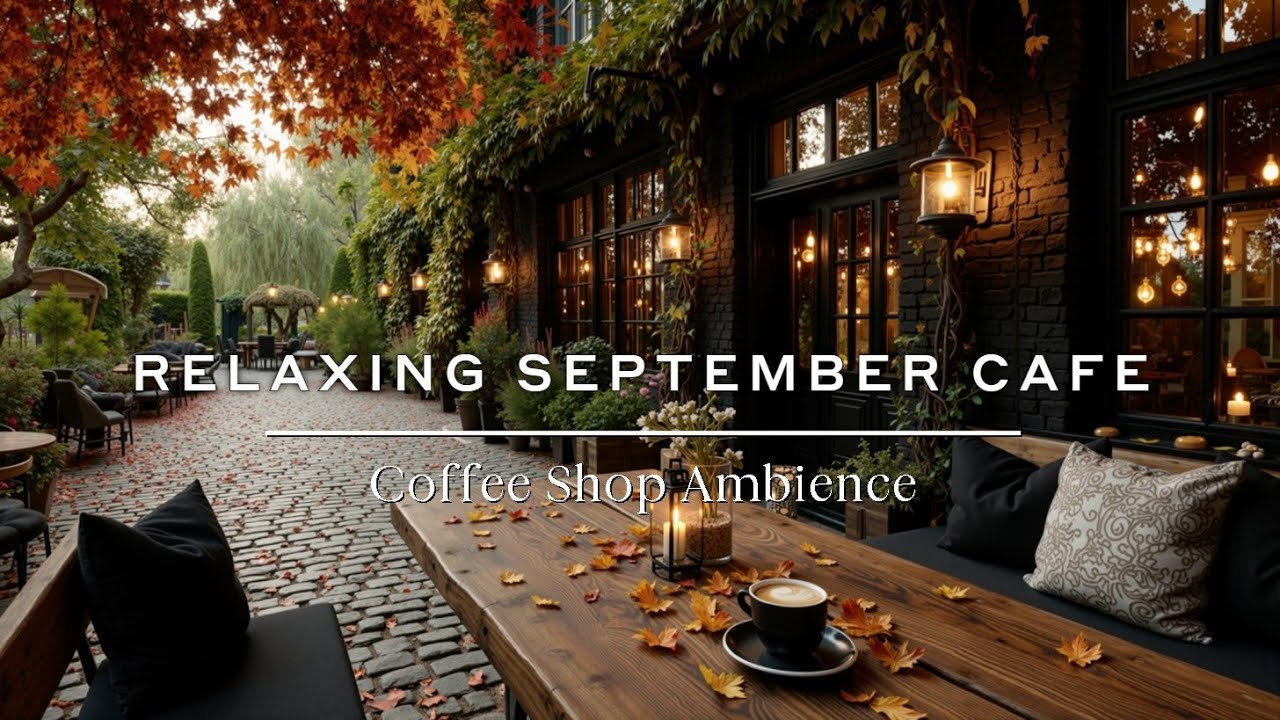 Уютная осенняя атмосфера кафе с расслабляющими утренними вибрациями