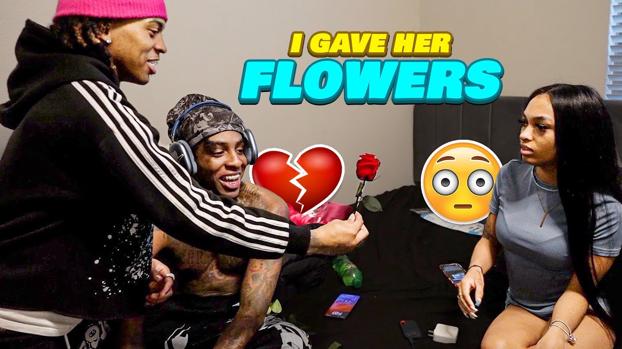 I GAVE BENET FLOWERS IN FRONT OF TJ😏*HE GOT JEALOUS*