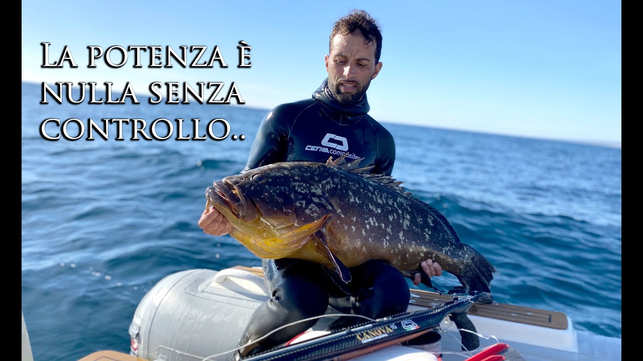 Test speargun Canova 95 inverter - subtitles - SPEARFISHING 