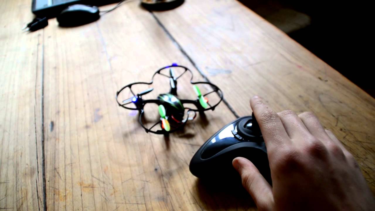 Hubsan X4 H107c: Test flight ($50,- mini quadcopter / drone from Banggood!)