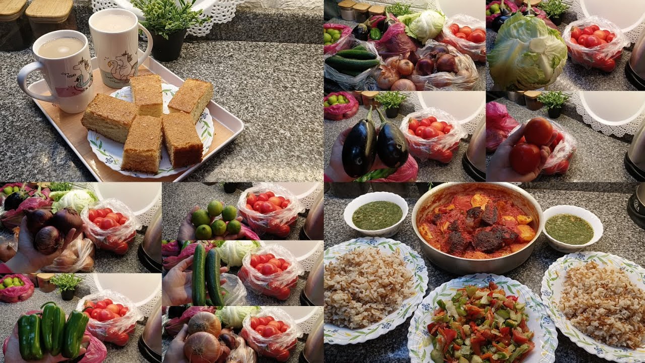 فطار مزاج 🍞وغدا يشبع اسره كامله 👩‍❤️‍👨 ومشتريات خضار كانت نقصاني🍅🫑 وسفرة كاملة🍛