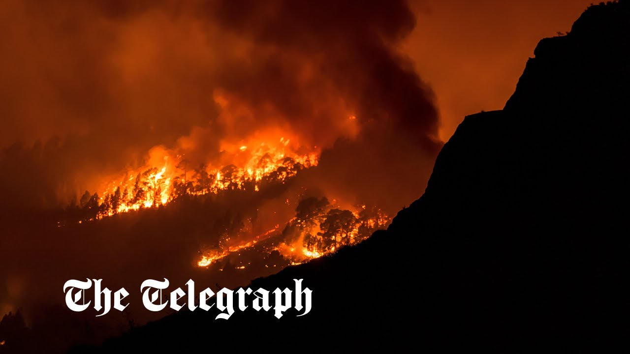 Emergency services struggle to control massive Tenerife wildfire