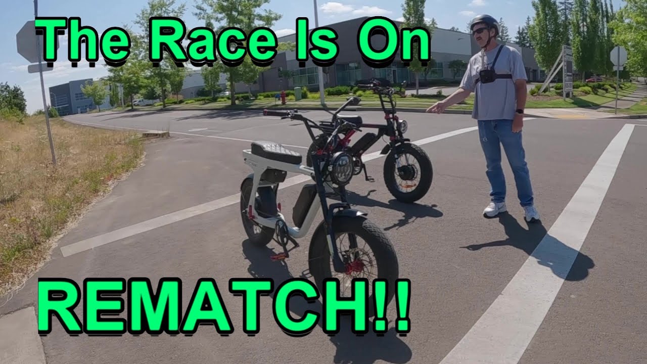 THE RACE IS ON! (Rematch) Ariel Rider Grizzly vs Lyric Graffiti e-Bikes