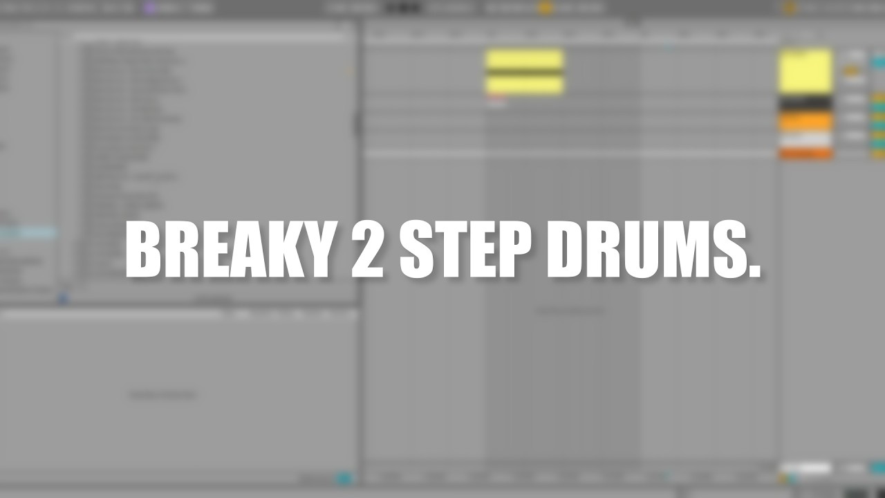 writing some 2 step UK Garage drums (breakbeat inspired)