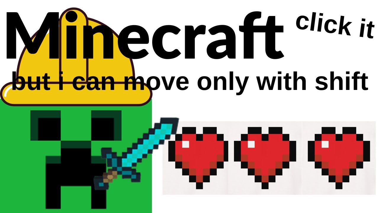 Minecraft bedwars but i can move use only shift