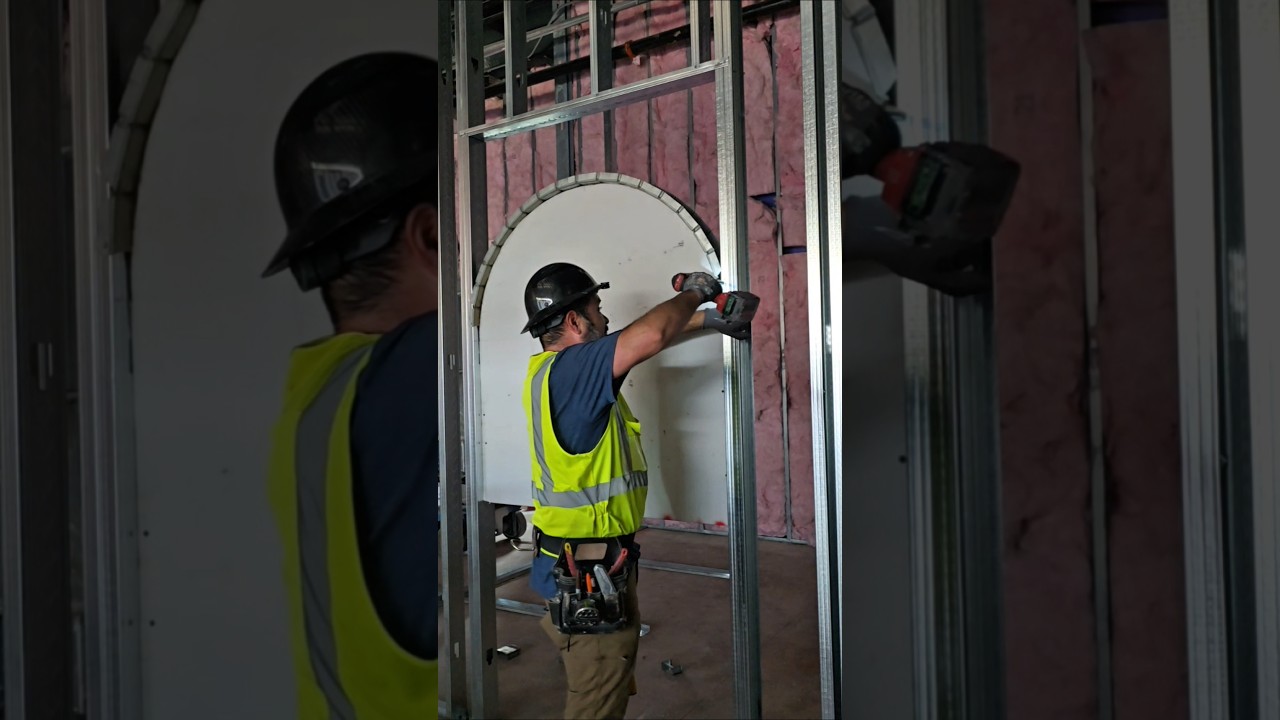 Como hacer arcos de steel framing #framing #drywall #steelframing #construcci&oacute;n #drywall #framing