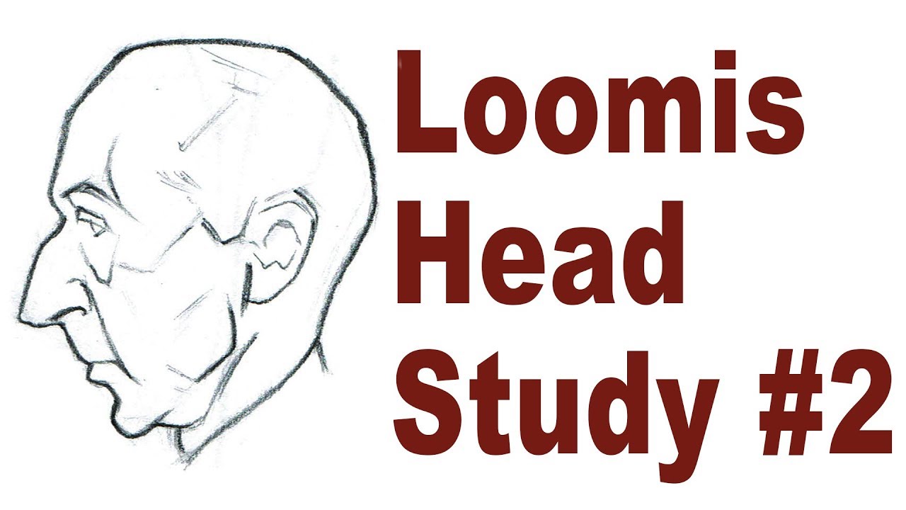 Sketching an Older Head - Andrew Loomis Drawing Study #2