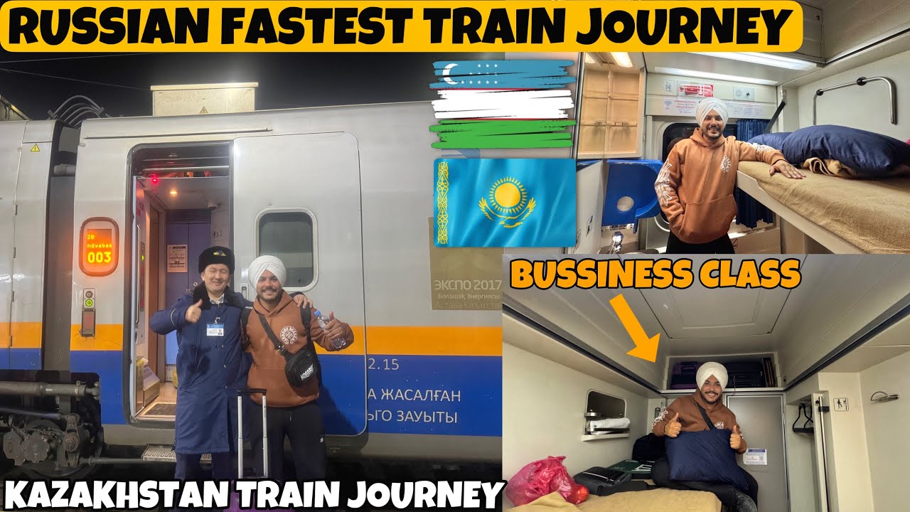 Russian Fastest Train JOURNEY 5 LAKH  😱 UZBEKISTAN TO ALMATY KAZAKHSTAN