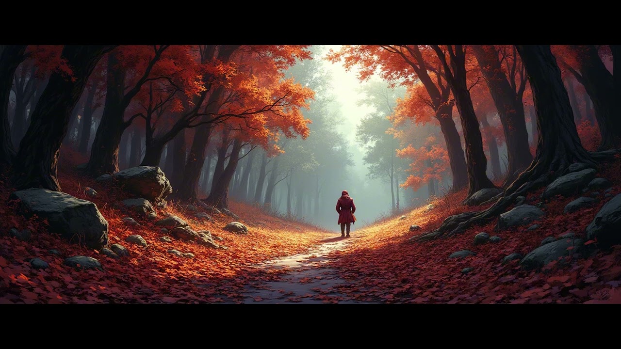 Walking through an Autumn Forest. Relaxing Sounds. Drift into your own happiness.