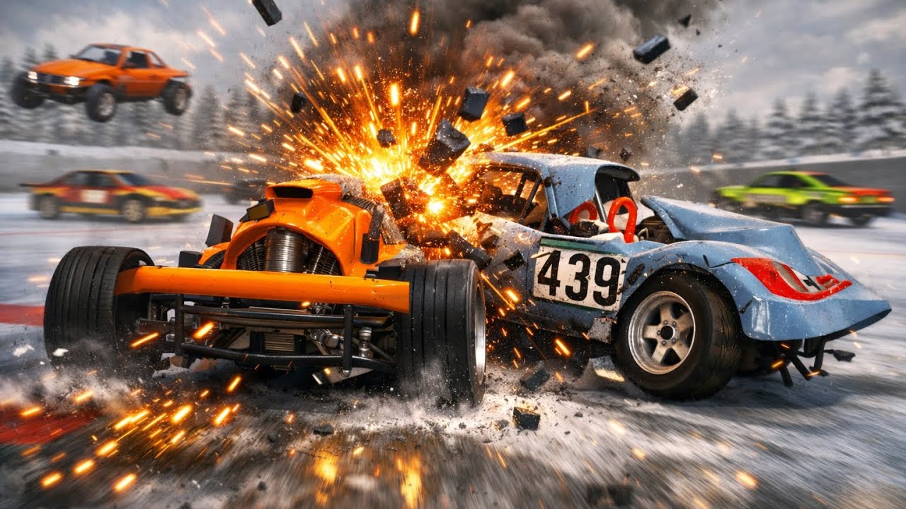 Demolition Derby 3 – Explosive Head-On Crash & Extreme Car Destruction 💥