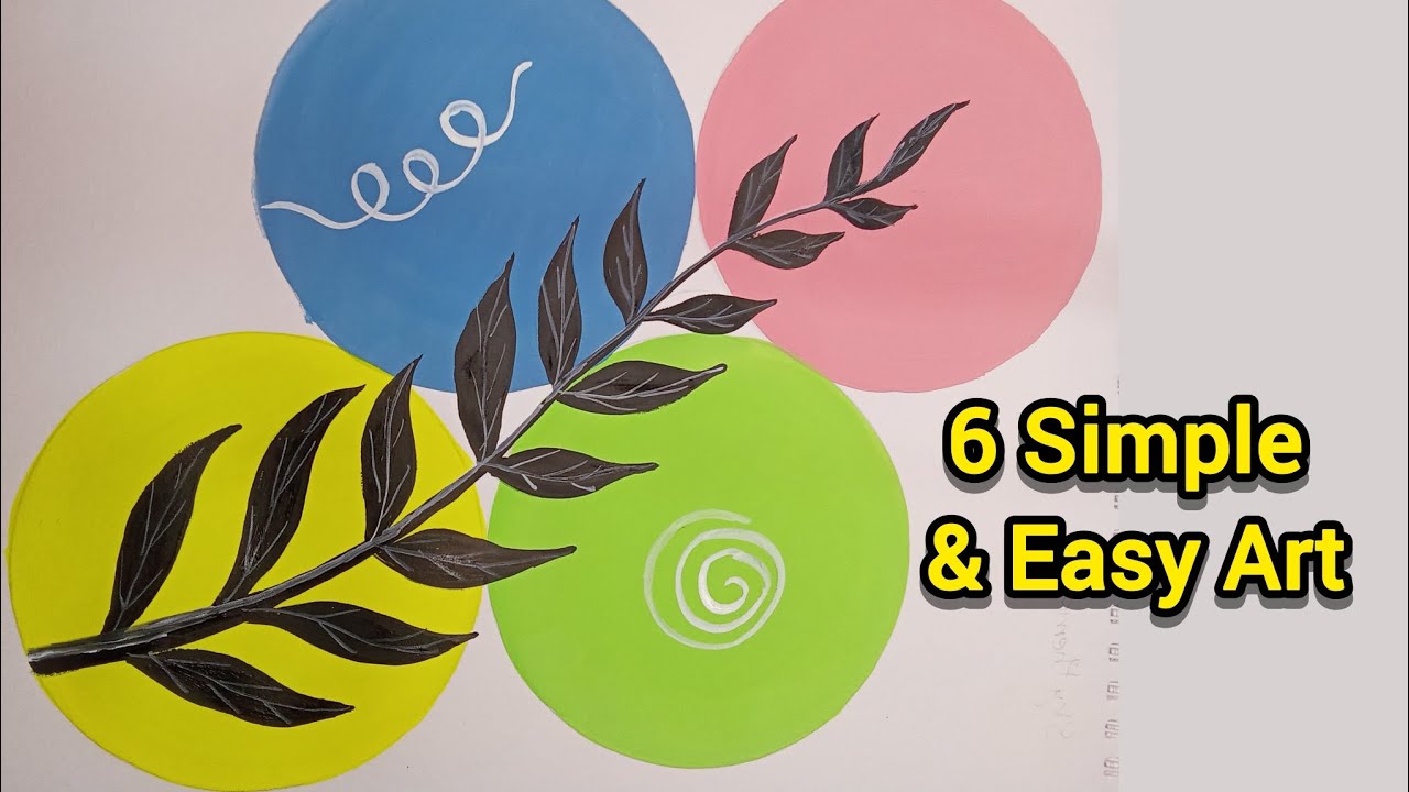 6 Easy Paintings That Anyone Can Do | Relaxing Art Video