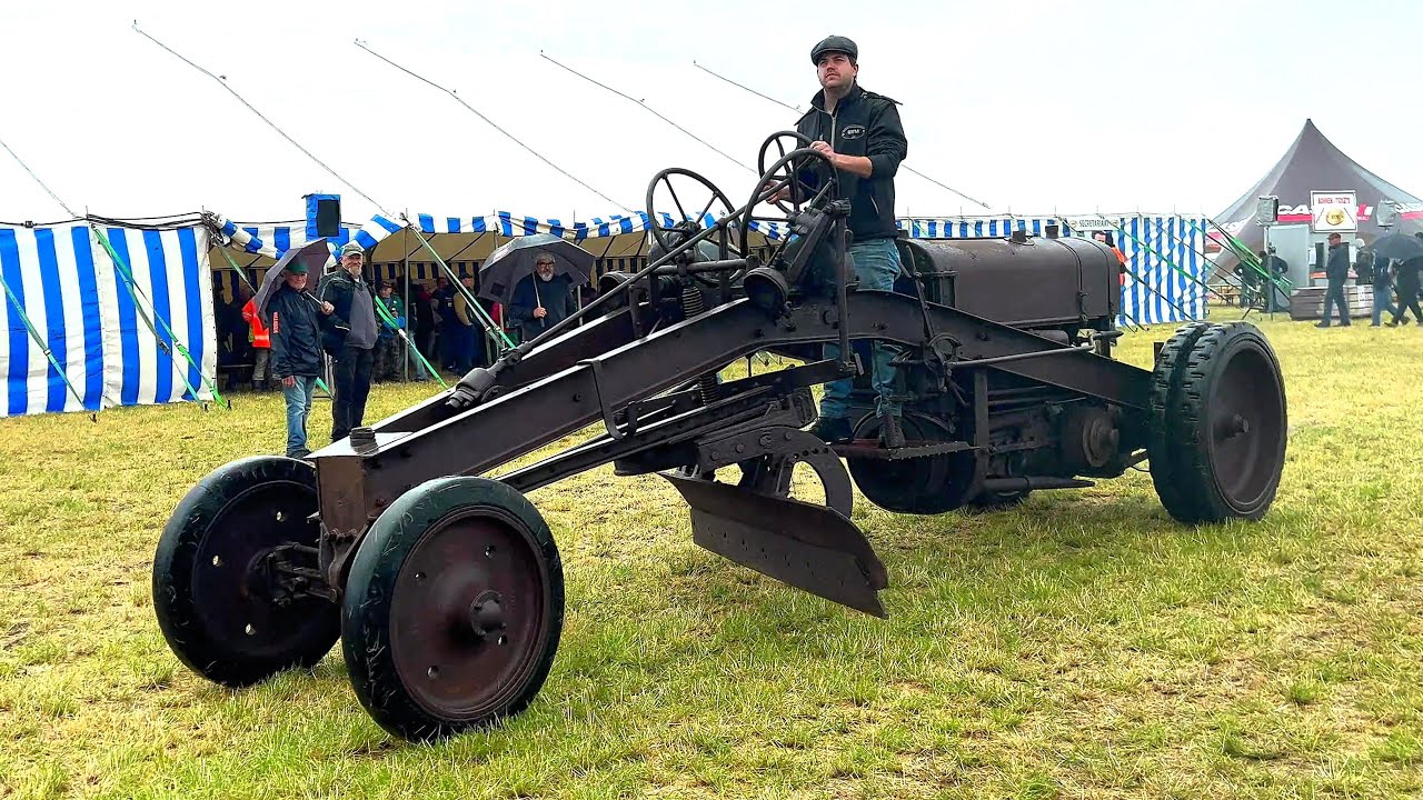 Glühkopf Grader Bj.1929 - Bolinder Munktell - Typ 22 - Historische Straßenplaniermaschine