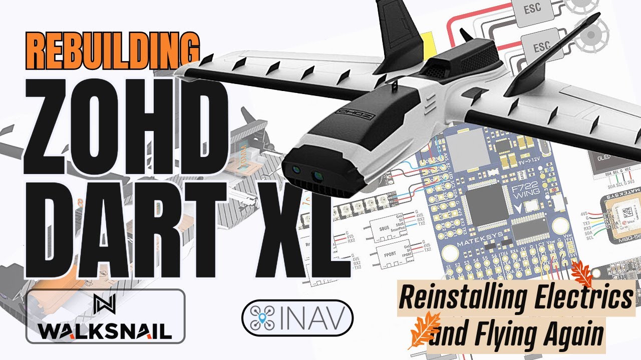 ZOHD Dart XL Rebuild & First Flight with iNav 7.1.2 | Electronics Reinstallation & Test Flight