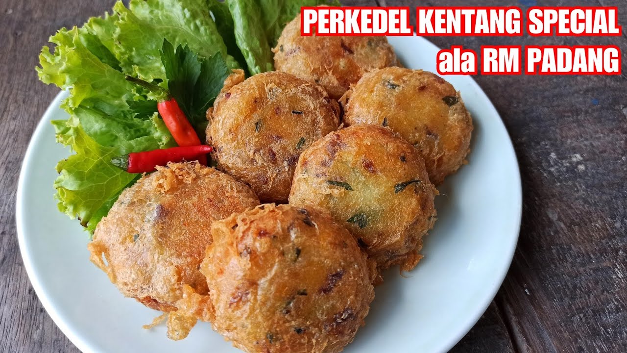 RESEP PERKEDEL KENTANG SPECIAL ISI DAGING ALA RUMAH MAKAN PADANG