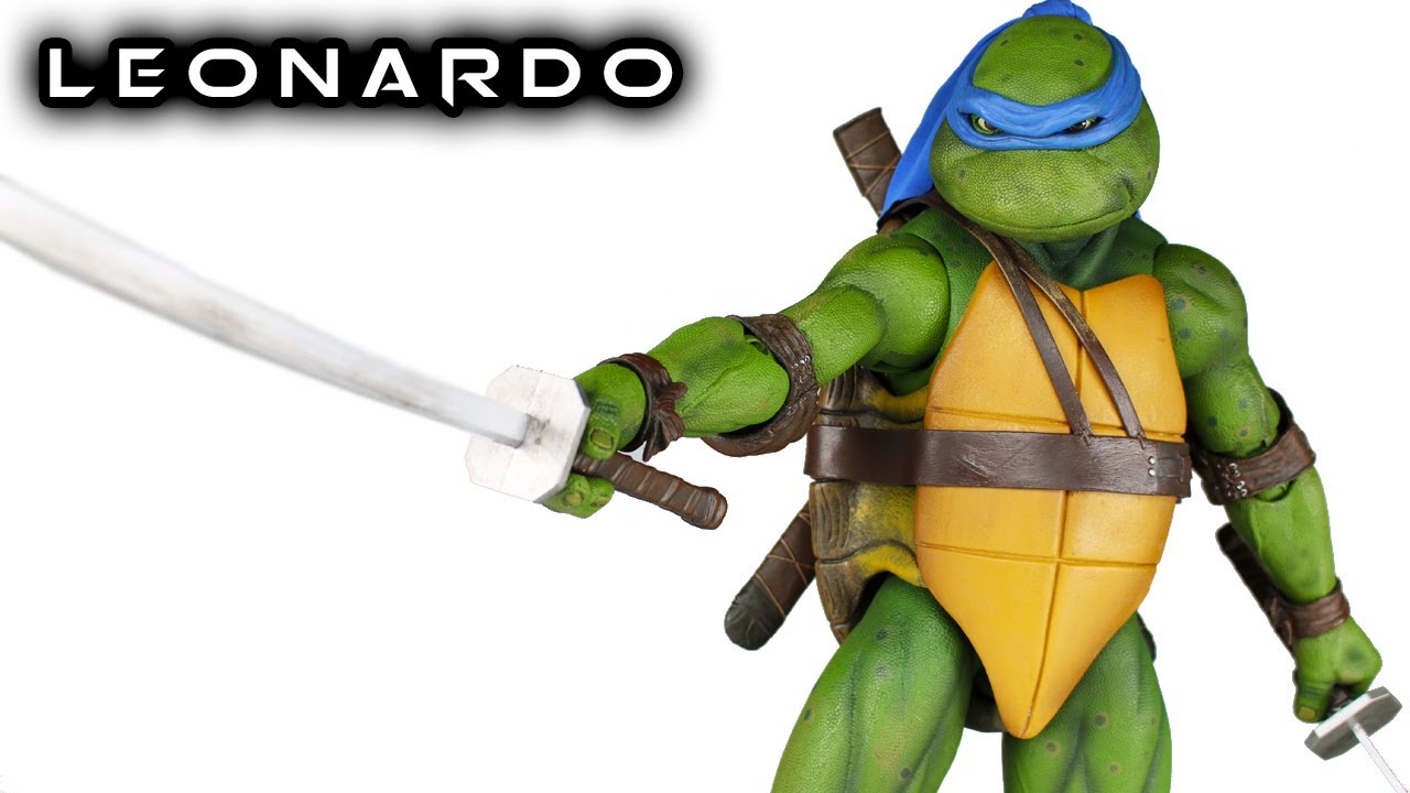 NECA LEONARDO 1:4 Scale Teenage Mutant Ninja Turtles Action Figure Toy Review