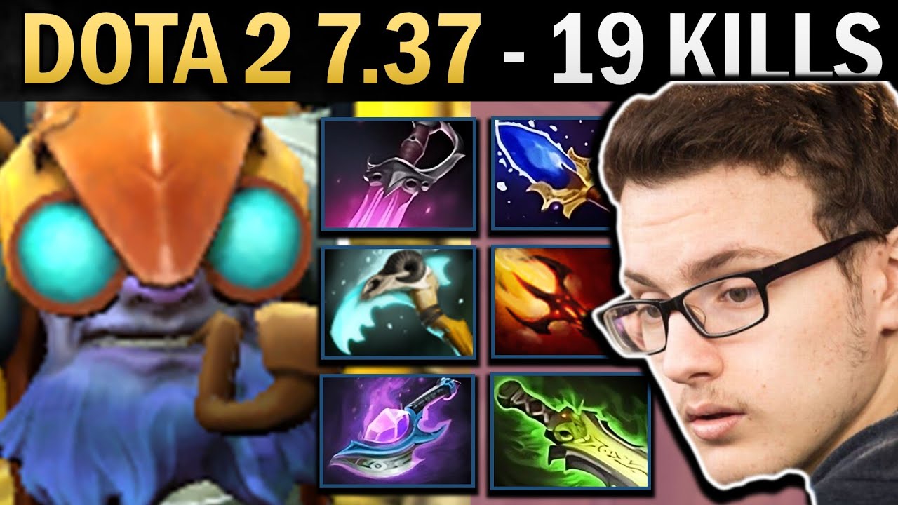 Tinker Gameplay Miracle with 19 Kills and Dagon - Dota 7.37