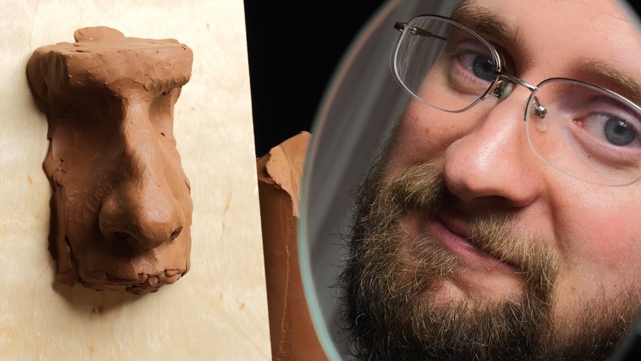 How To Sculpt The Nose In Clay. 1hr Demo