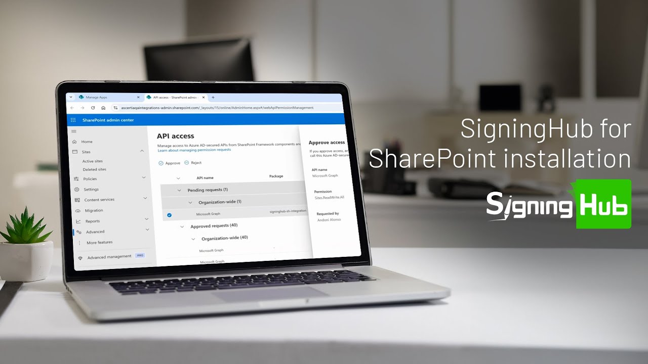 How to install the SigningHub for SharePoint app
