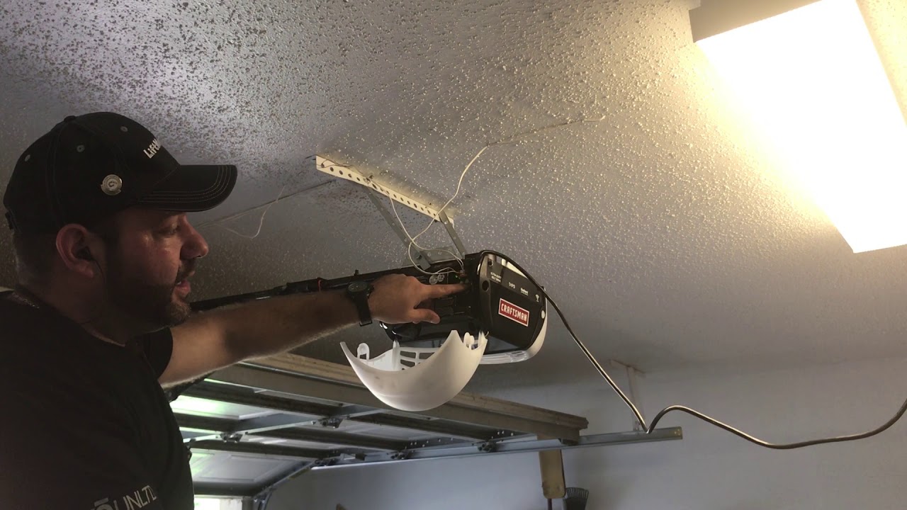 how to program limits to a Craftsman Garage Door Opener | Garage Tec