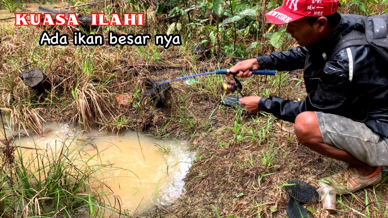 KUASA ALLAH!!! LUBANG SEPERTI INI ADA IKAN BESAR NYA MANCING IKAN LELE