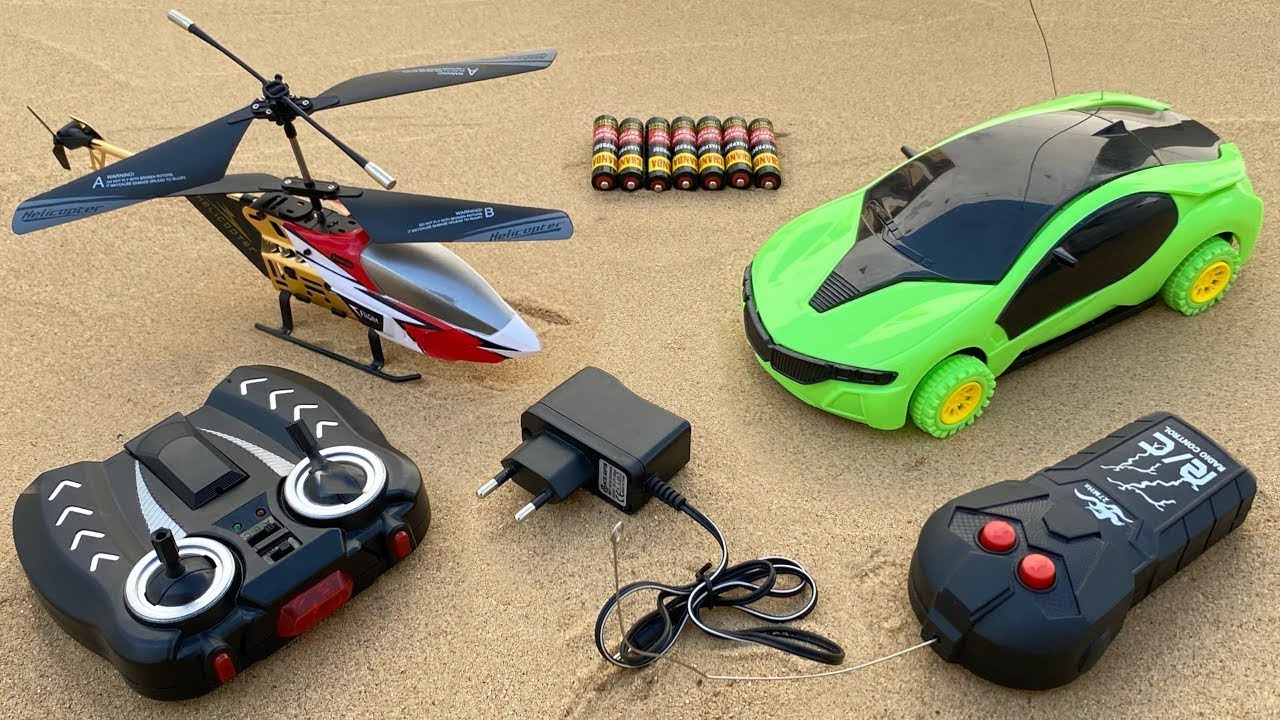 Flying Remote Control RC Helicopter and 3D Light RC Car with a380 Model Airline Unboxing & Testing 😍