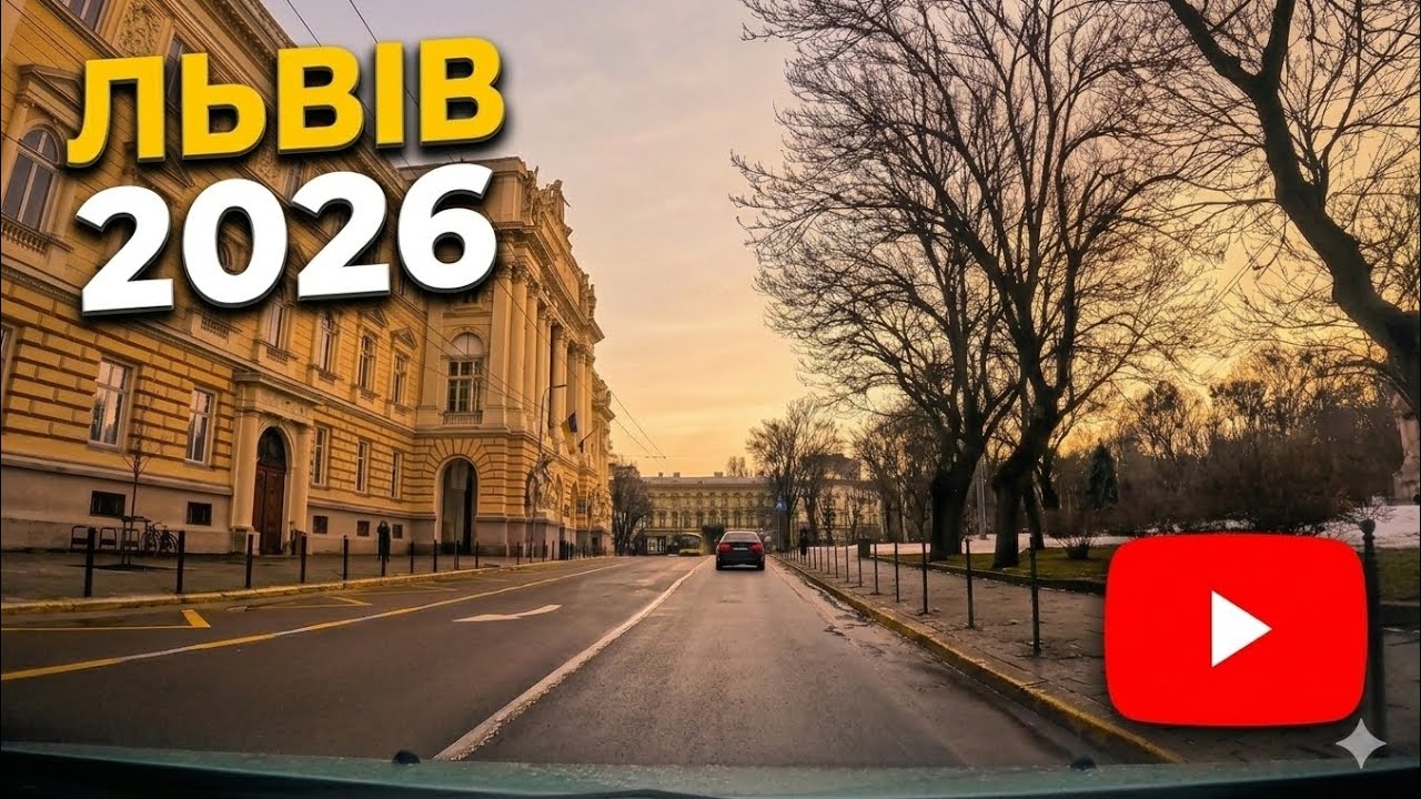 ЛЬВІВ: Університет — Головна пошта — Зарицьких | Lviv City Drive 25.02.2026