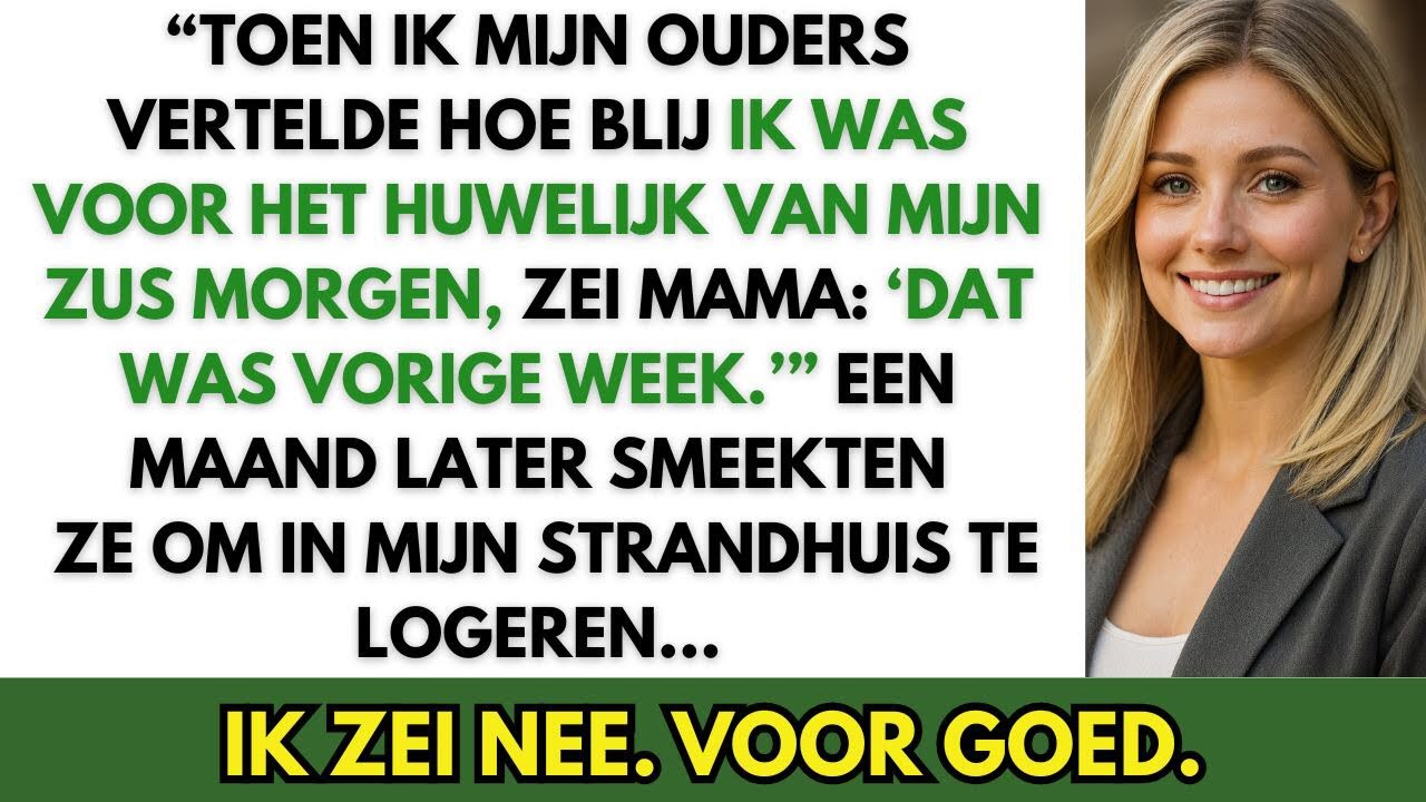 Ik Was Zo Blij Voor Het Huwelijk Van Mijn Zus Morgen… Tot Mama Zei Dat Het Al Voorbij Was.