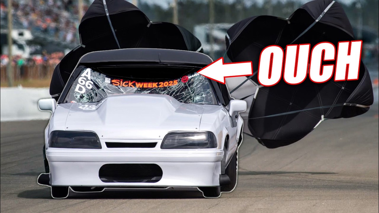 Sick Week Day 2 - Windshield IMPLODED at 223MPH, Big Block Tesla, and MORE!