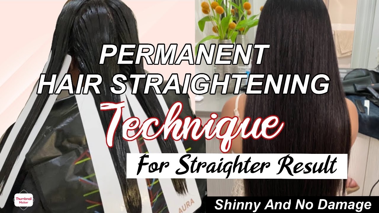 Permanent Hair Straightening| Rebonding| Technique| 2021| Matrix Opti Smooth | For Straighter Result