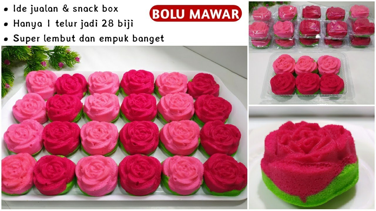100% Berhasil Untuk Pemula || Modal Rp 13.500 Saja Sudah Bisa Jualan👌BOLU MAWAR SUPER LEMBUT & EMPUK